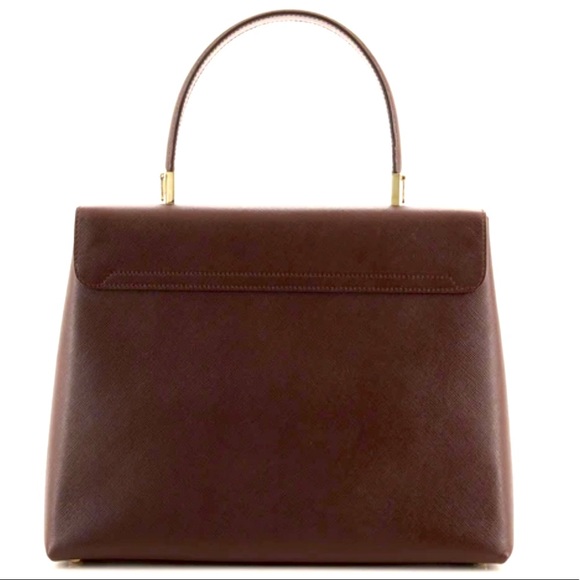 Salvatore Ferragamo Gancini Top Handle 2 way leather handbag - Picture 12 of 13